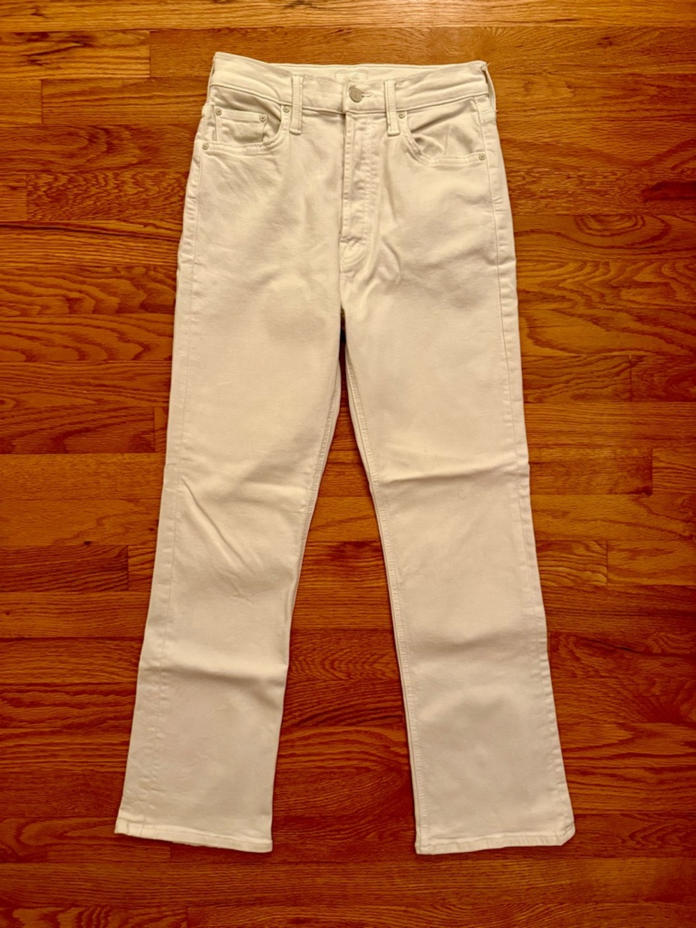 MOTHER Denim “The Tripper Ankle” Jeans – Cream Puff – Size 26